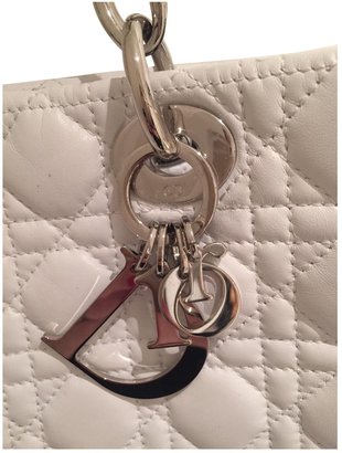 DIOR White Leather Handbag