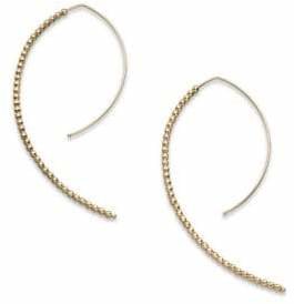 Mizuki 14K Yellow Gold Marquis-Shaped Earrings/2"