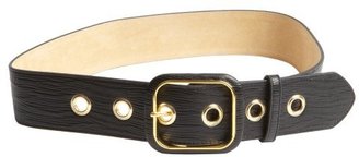 Fashion Focus embossed faux leather large notch belt