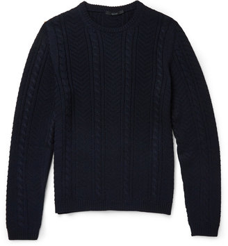 Gucci Cable-Knit Crew Neck Sweater