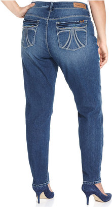 7 For All Mankind Seven7 Jeans Plus Size Skinny Jeans, Marze Blue Wash