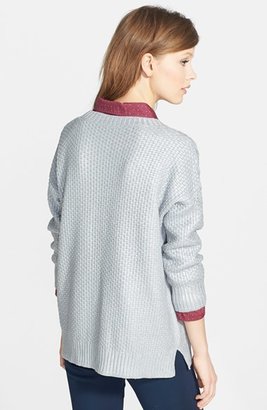 Chaus Foiled Mixed Knit Sweater