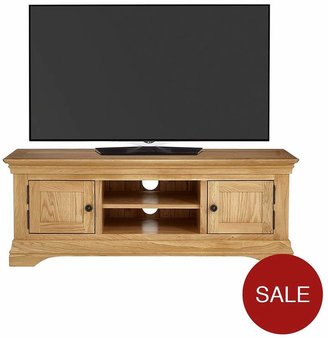 Luxe Collection Constance Oak Ready Assembled Large TV Unit - Fits Up To 60 Inch TV