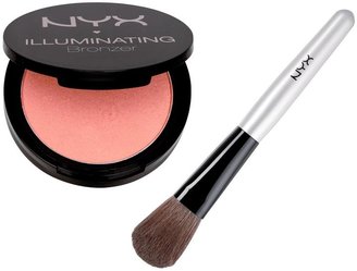 NYX Illuminating Face and Body Bronzer and Blush Brush- Magnetic
