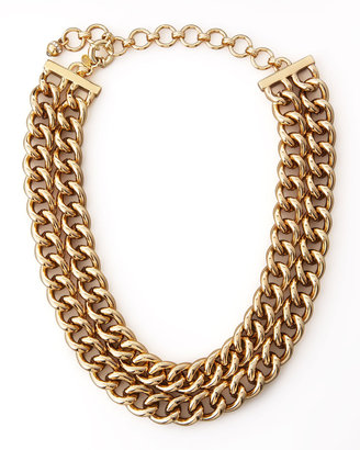 Lee Angel Double-Row Curb Chain Necklace