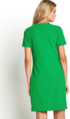 Definitions Crepe Tunic Dress - Green
