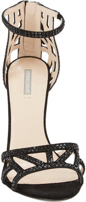 Armani 746 Armani Crystal-Embellished Ankle-Strap Sandals