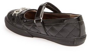 Cole Haan 'Sabrina' Mary Jane Quilted Flat (Toddler)