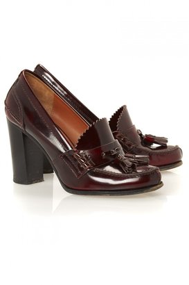 Celine Heeled Leather Loafers