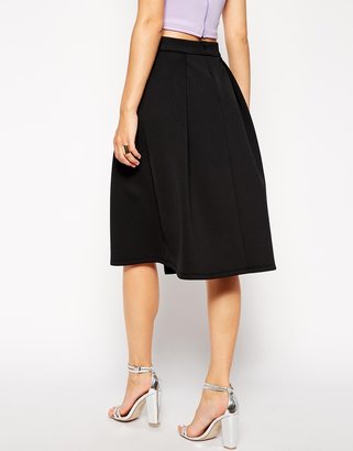 ASOS Midi Skirt with Crossover Front