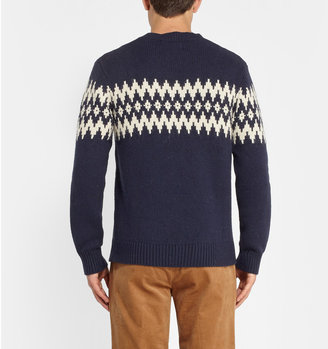 Gant Fair Isle-Jacquard Wool-Blend Sweater