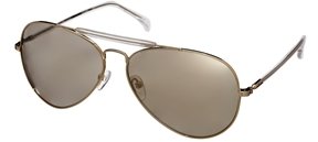 Calvin Klein Jeans Aviator Sunglasses - Gold