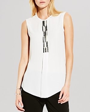 Vince Camuto Embellished Sleeveless Top