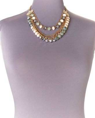 Shelley THE LINE Gold-Tone & Champagne Necklace