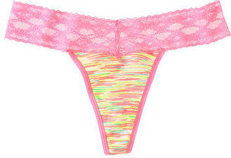 Victoria's Secret Cotton Lingerie Lace-waist Thong Panty