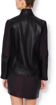 Helmut Lang Quilted Leather Accented Jacket