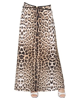 Roberto Cavalli Jaguar Printed Lycra Cover Up / Skirt