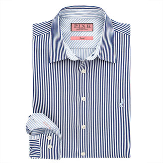 Thomas Pink Albin Stripe Classic Fit Button Cuff Shirt