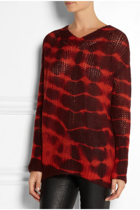 Stella McCartney Tie-dyed alpaca-blend sweater