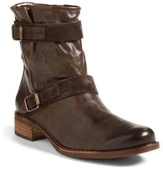 Paul Green 'Ally' Belted Leather Moto Boot (Women)