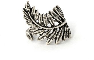 Natalie B Jewelry Floating Fern Ring in Silver