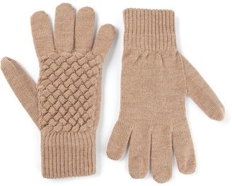 Bottega Veneta intrecciato knit gloves