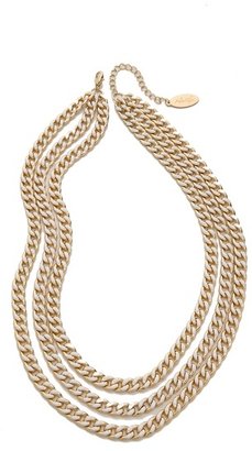 Adia Kibur Triple Layer Chain Necklace