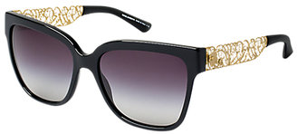 Dolce & Gabbana DG4212 5018G Elegant Rectangular Sunglasses, Black