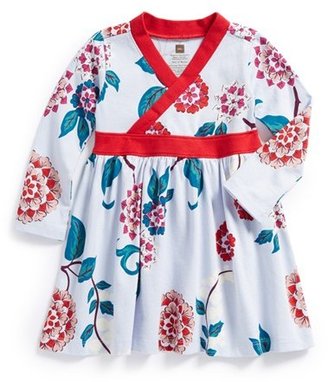 Tea Collection 'Gefühlvoll' Long Sleeve Wrap Dress (Baby Girls)