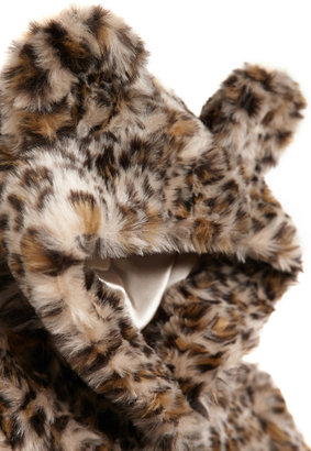 Forever 21 girls Hooded Leopard Faux Fur Jacket (Kids)