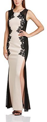 Lipsy Michelle Keegan for Women's Lace Panel Side Split Sleeveless Maxi Dress