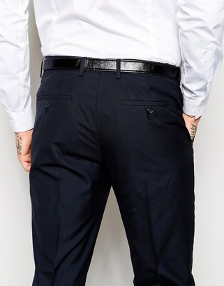 ASOS Slim Suit Pants In Blue