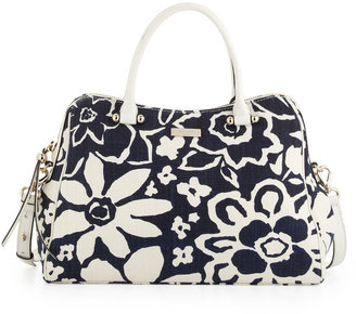 Kate Spade Charles Street Audrey Floral-Print Tote Bag, French Navy
