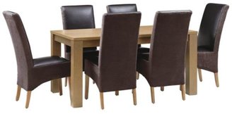 Atlas Dining Table + 6 Marmaduke Chairs
