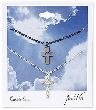 Carole 2-pc. Cross Pendant Necklace Set