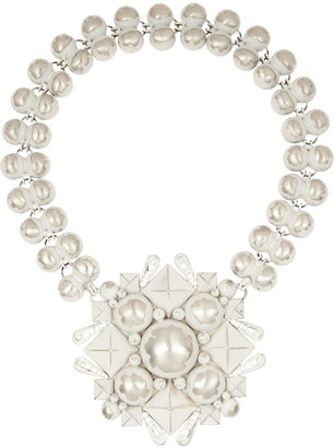 Bottega Veneta Enameled sterling silver necklace