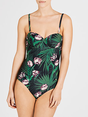 Ted Baker Primie Palm Floral Swimsuit, Multi
