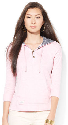 Lauren Ralph Lauren Hooded Cotton Sweatshirt