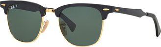 Ray-Ban Polarized Sunglasses , RB3507 Clubmaster Aluminum - Black/Green