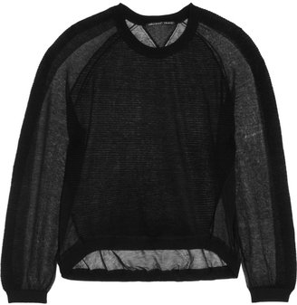 Theyskens' Theory Kindley ribbed cotton-blend top