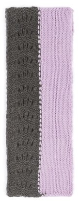 I.S. STUDIO Colourblock cashmere knit scarf