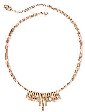 Nicole Miller nicole by Rose-Tone Rondelle Necklace