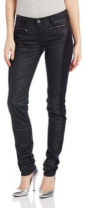Calvin Klein Jeans Women's Pieced Waxed Moto Pant