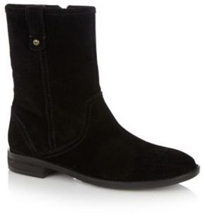 Mantaray Black suede faux shearling lined boots