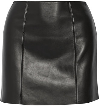 Alexander Wang T by Bonded leather mini skirt