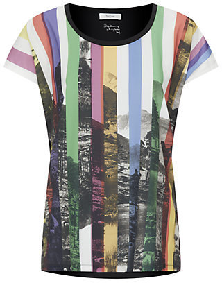 Paul Smith Paul by Striped Landscape Print T-Shirt