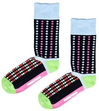 Friskybox Socks Dots And Square Socks - Pink/Kiwi/Mango