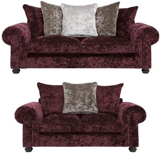 Laurence Llewellyn Bowen Scarpa 3-Seater plus 2-Seater Fabric Sofa Set (Buy and SAVE!)