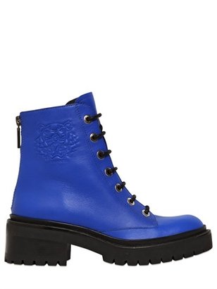 Kenzo 50mm Leather Lace Up Boots