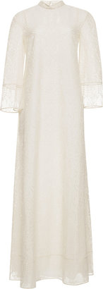Valentino Cotton-Blend Lace Gown